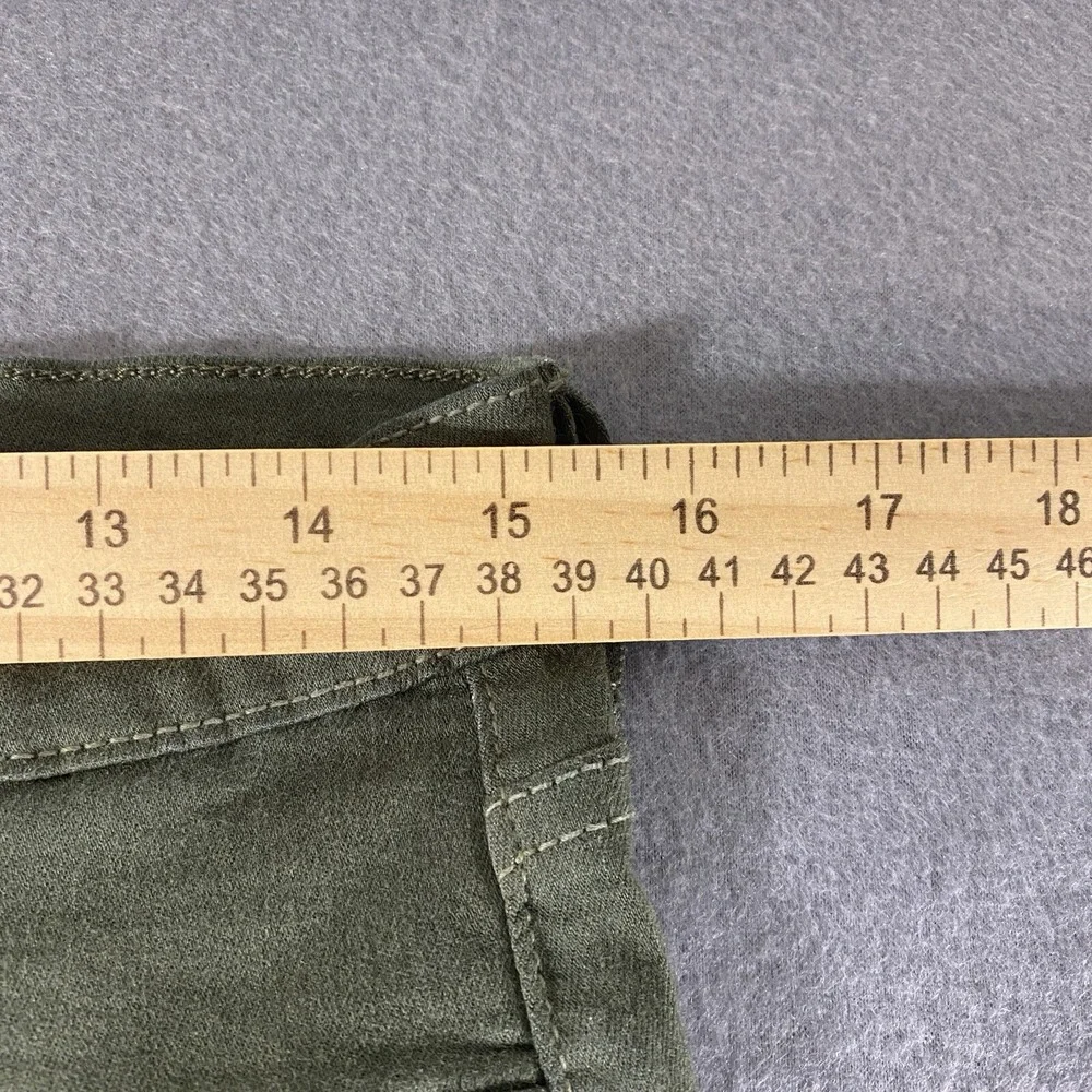 KanCan Skinny Jeans Womens Size‎ 11/29 Olive Green Distressed Ripped Knee